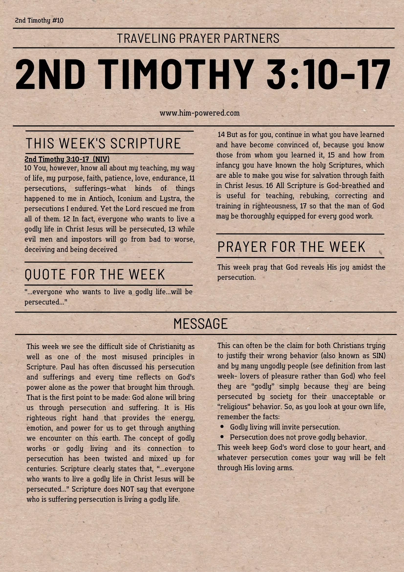 Read more about the article 2nd Timothy 4:1-5