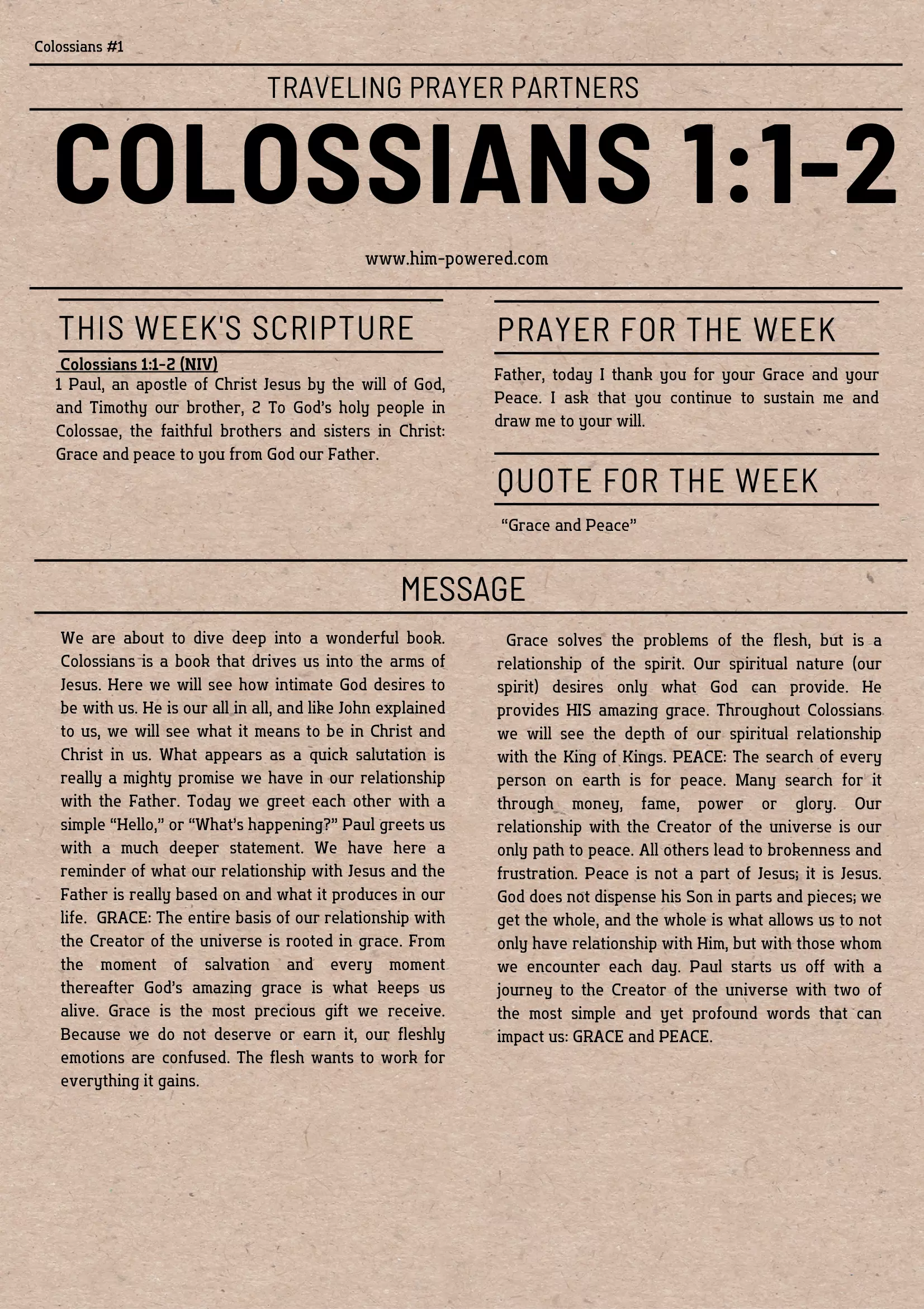 Read more about the article Colossians 1:1-2