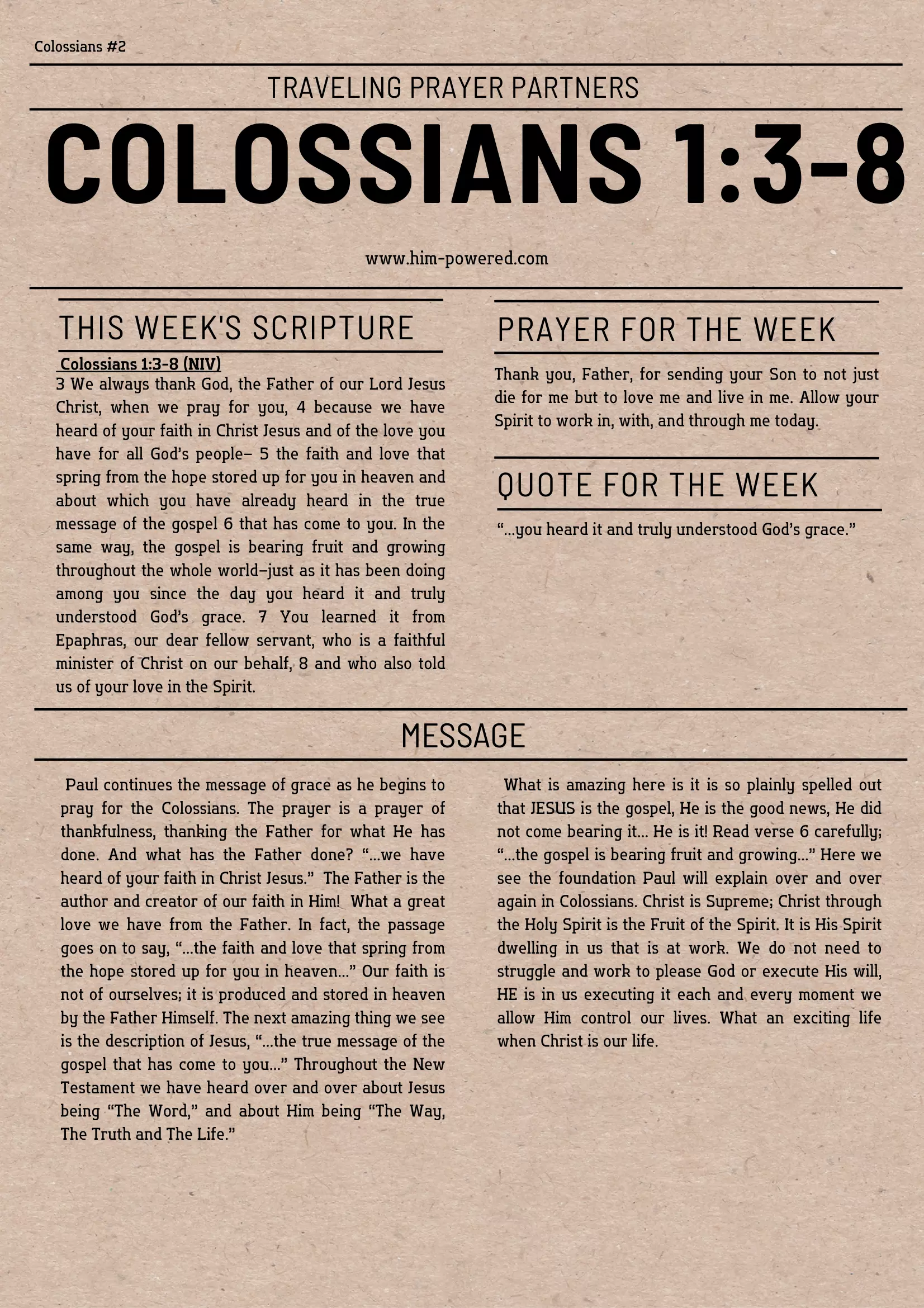 Read more about the article Colossians 1:3-8