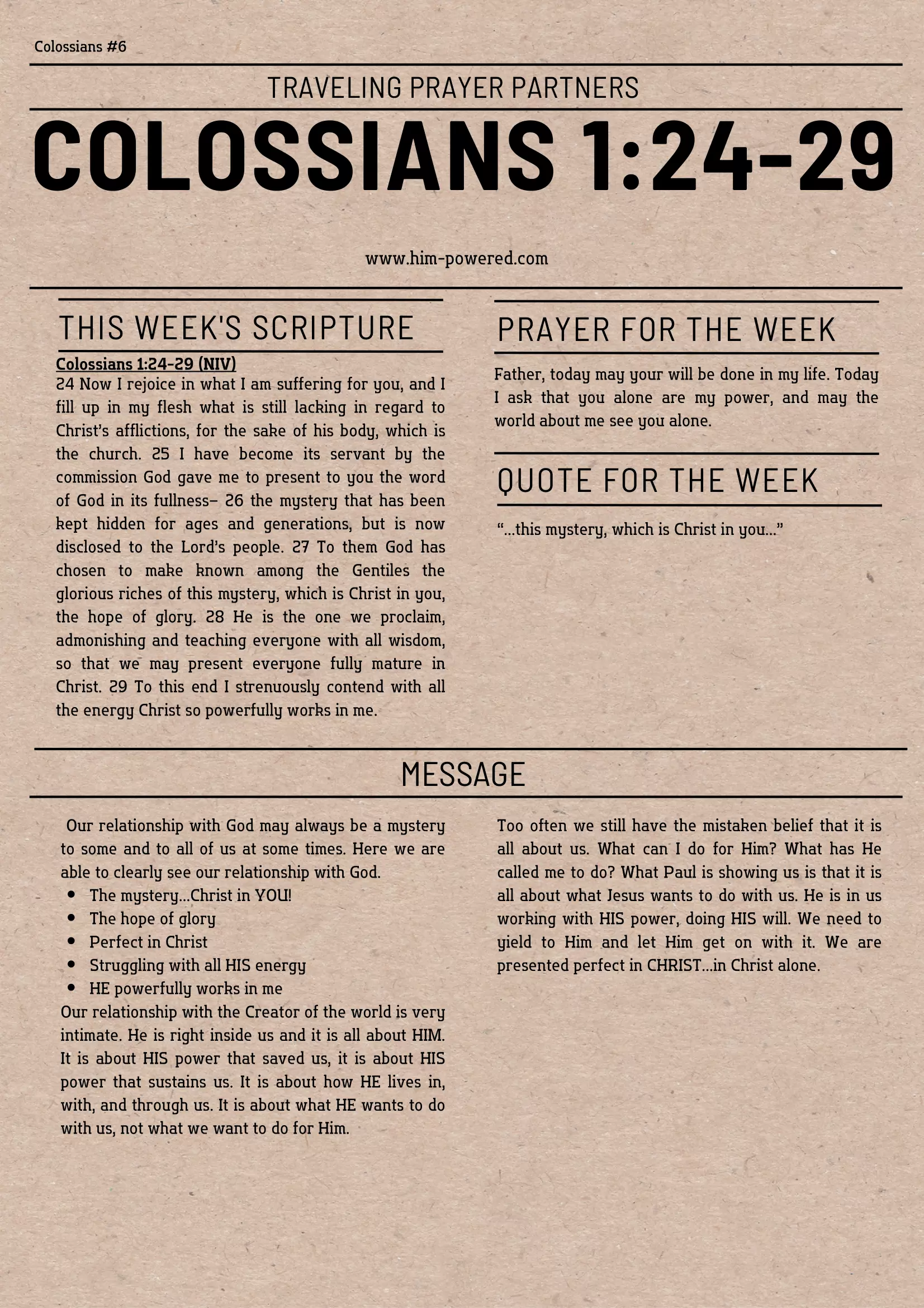 Read more about the article Colossians 1:24-29