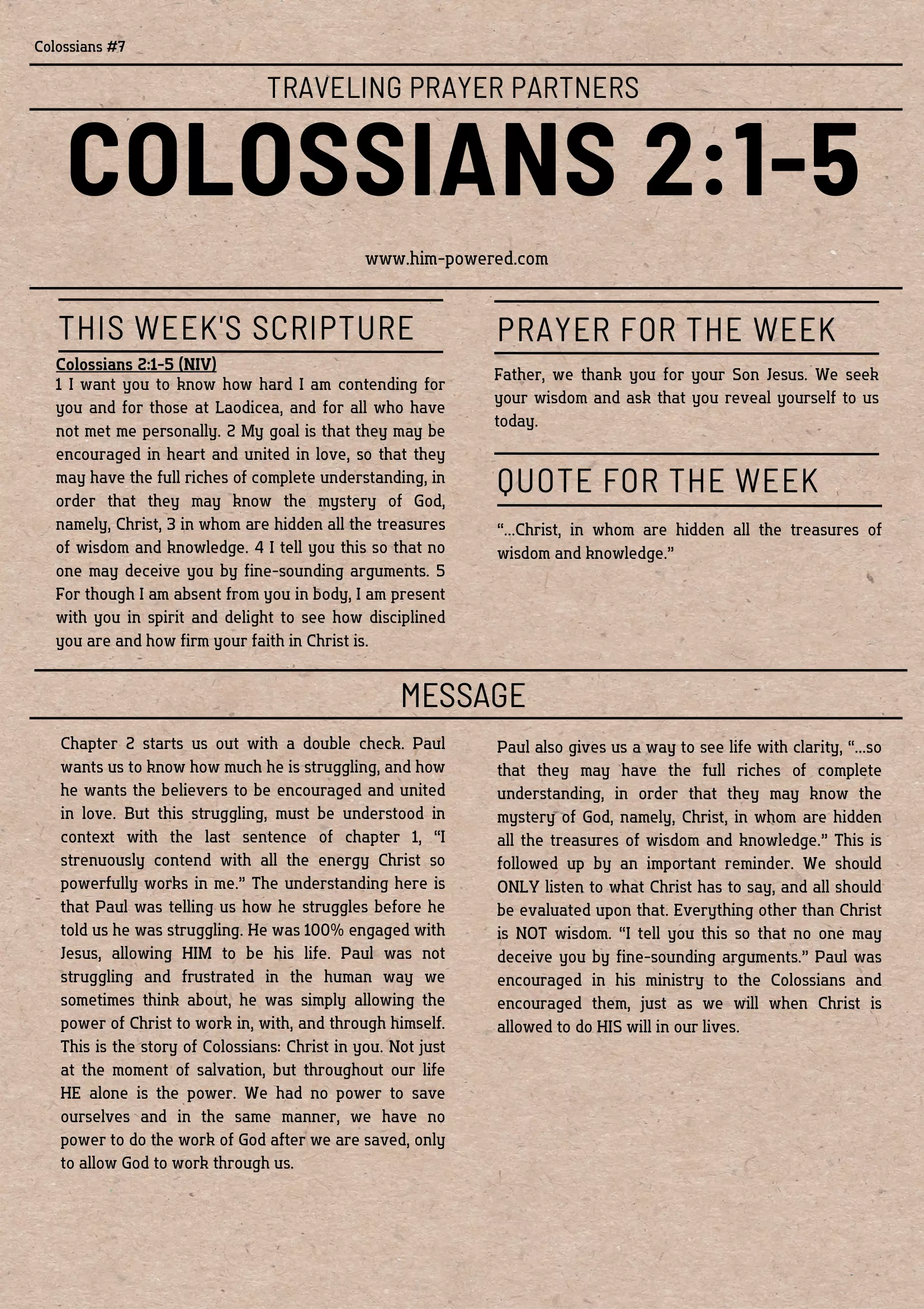 Read more about the article Colossians 2:1-5