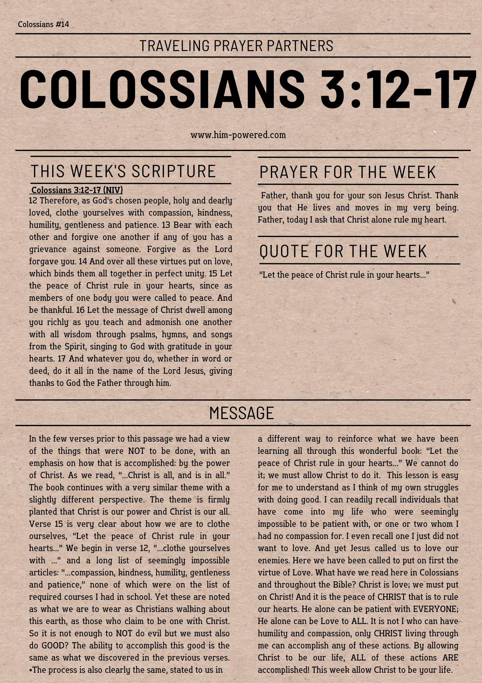 Read more about the article Colossians 3:12-17