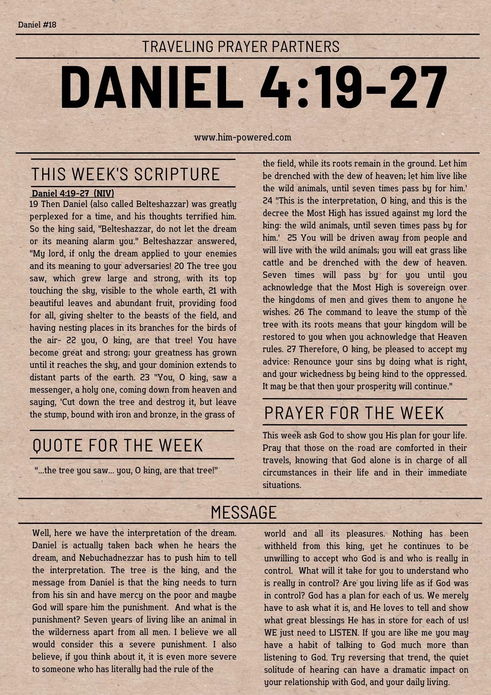 Read more about the article Daniel 4:19-27