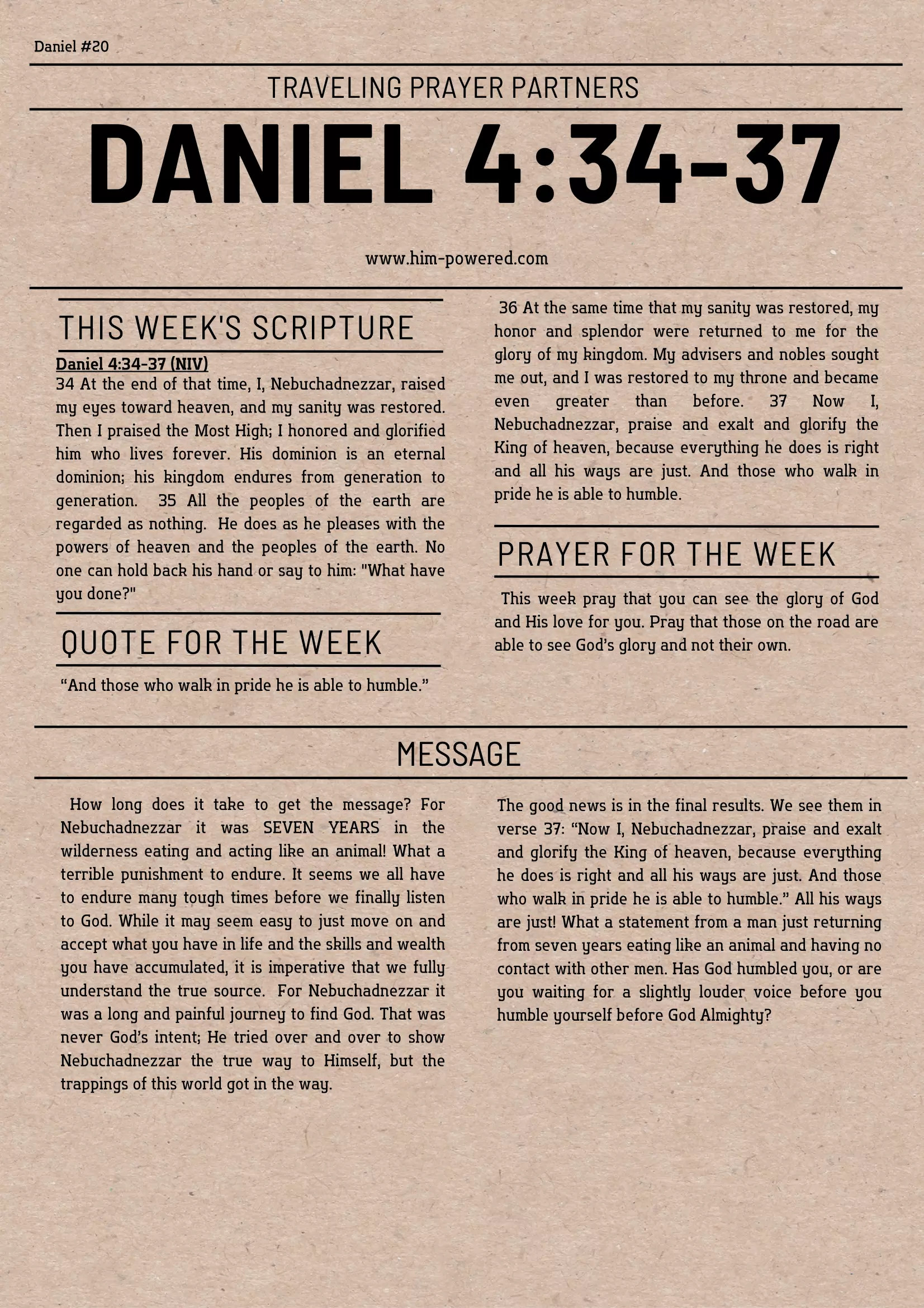 Read more about the article Daniel 4:34-37
