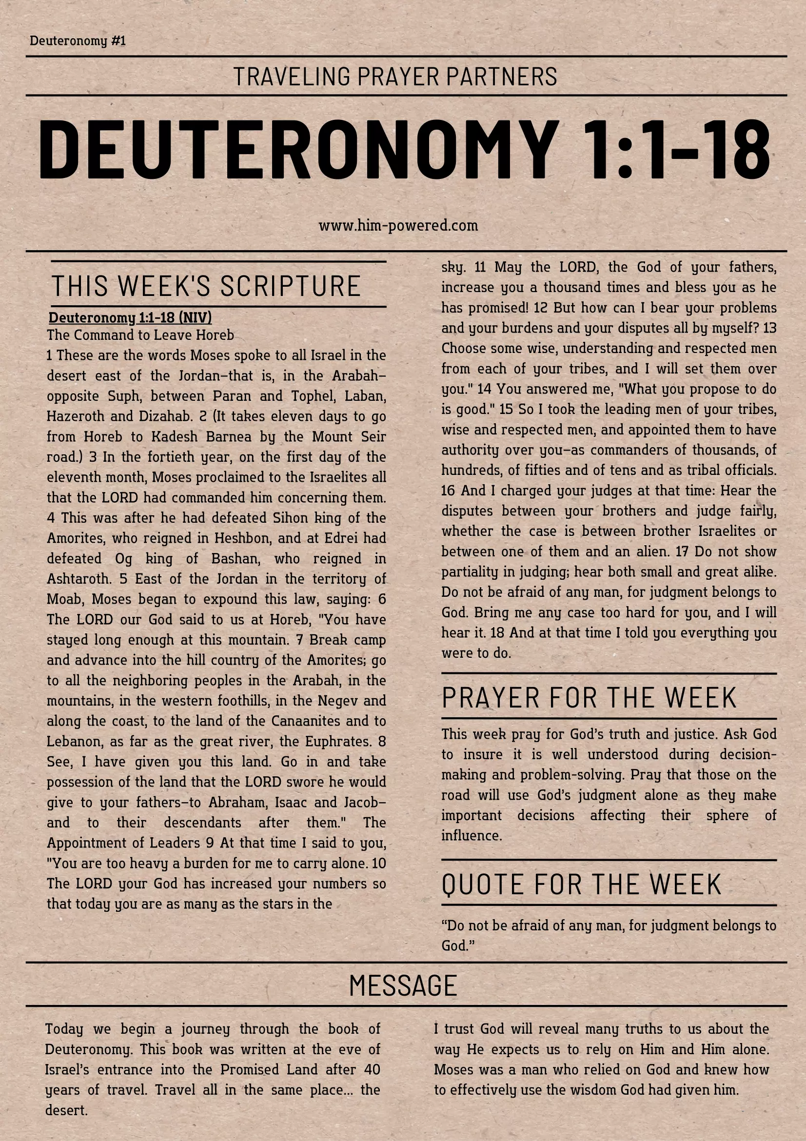 Read more about the article Deuteronomy 1:1-18