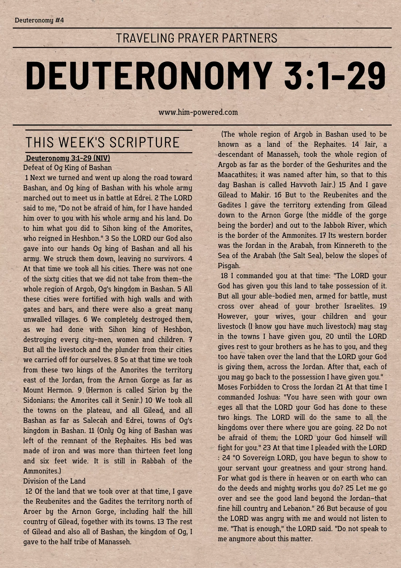 Read more about the article Deuteronomy 3:1-29