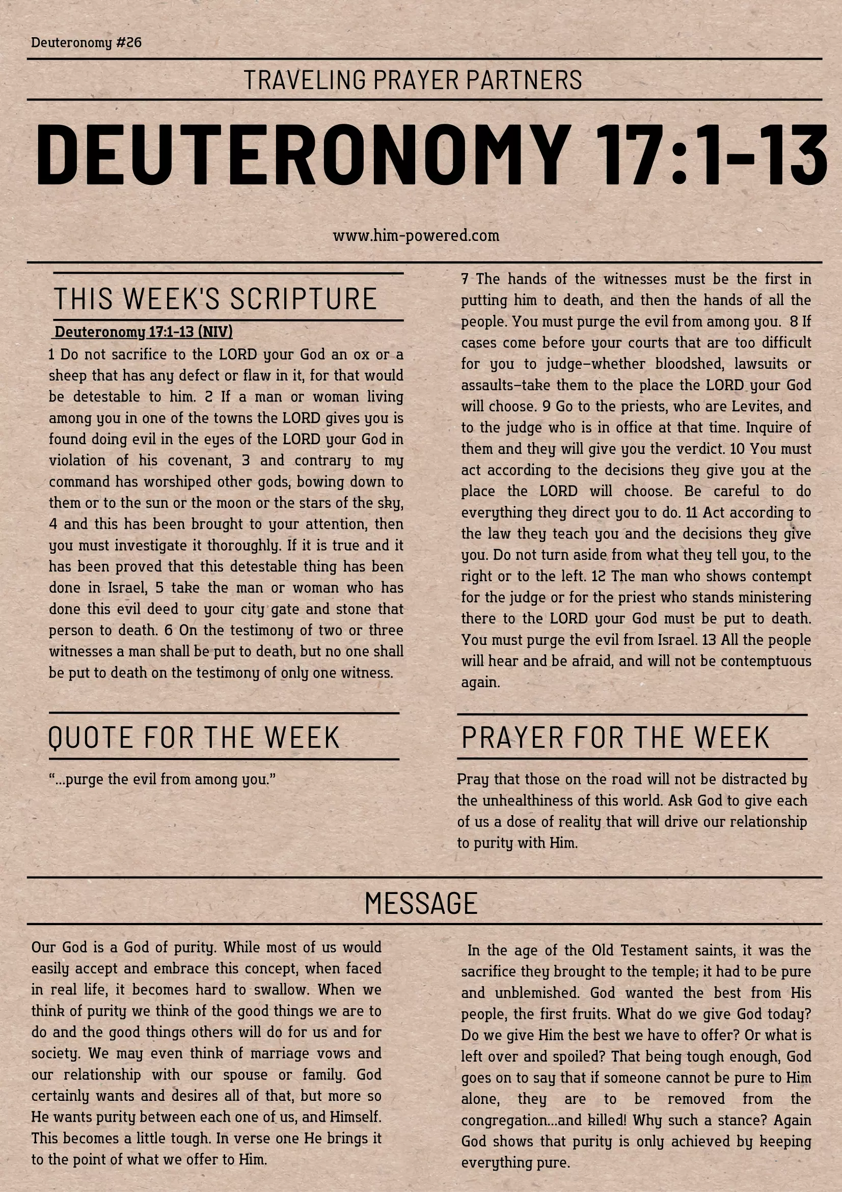 Read more about the article Deuteronomy 17:1-13