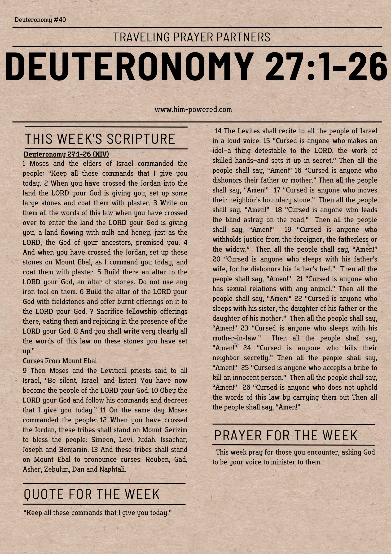 Read more about the article Deuteronomy 28:1-68