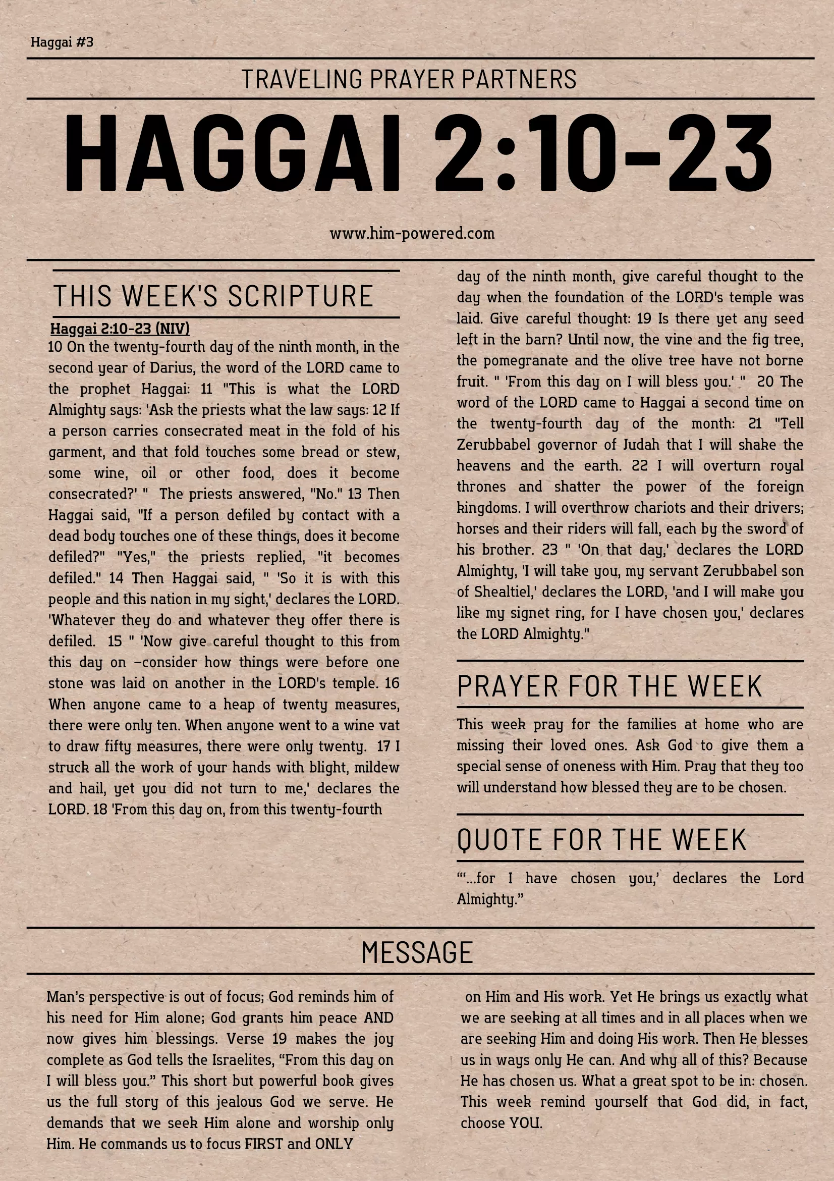 Read more about the article Haggai 2:10-23