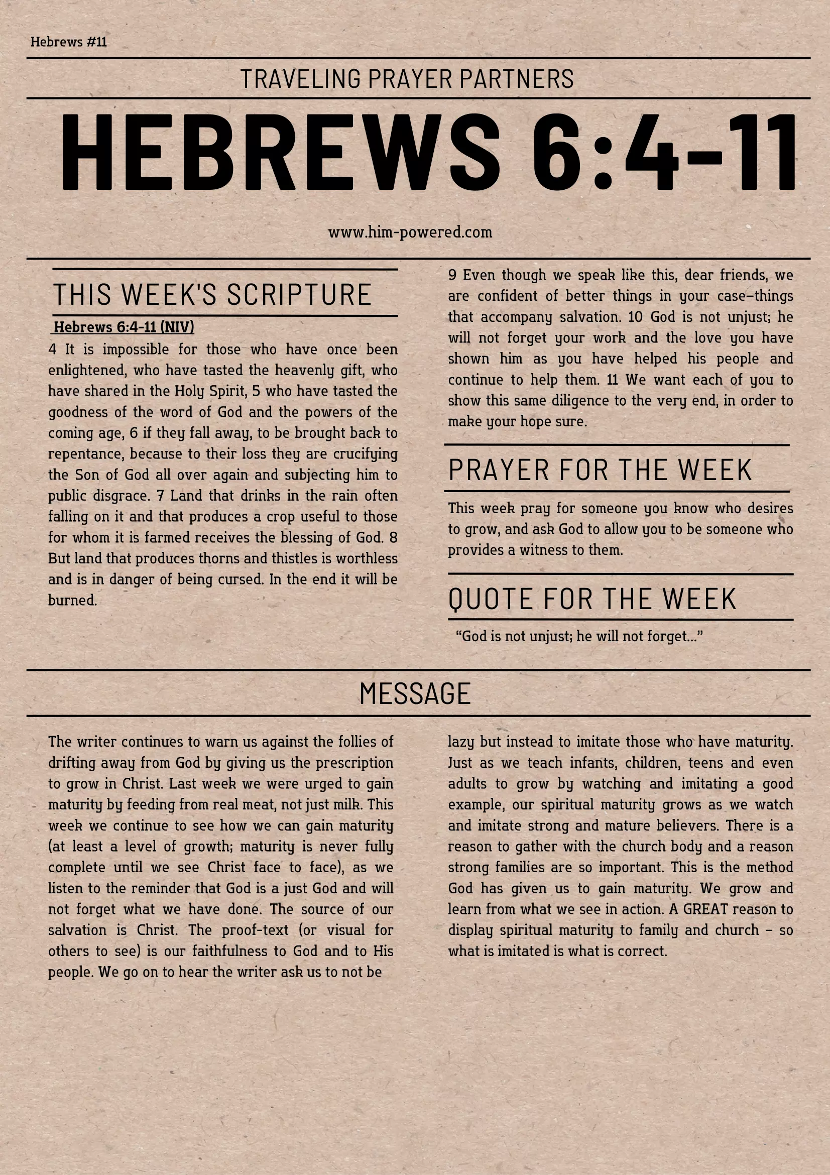 Read more about the article Hebrews 6:4-11