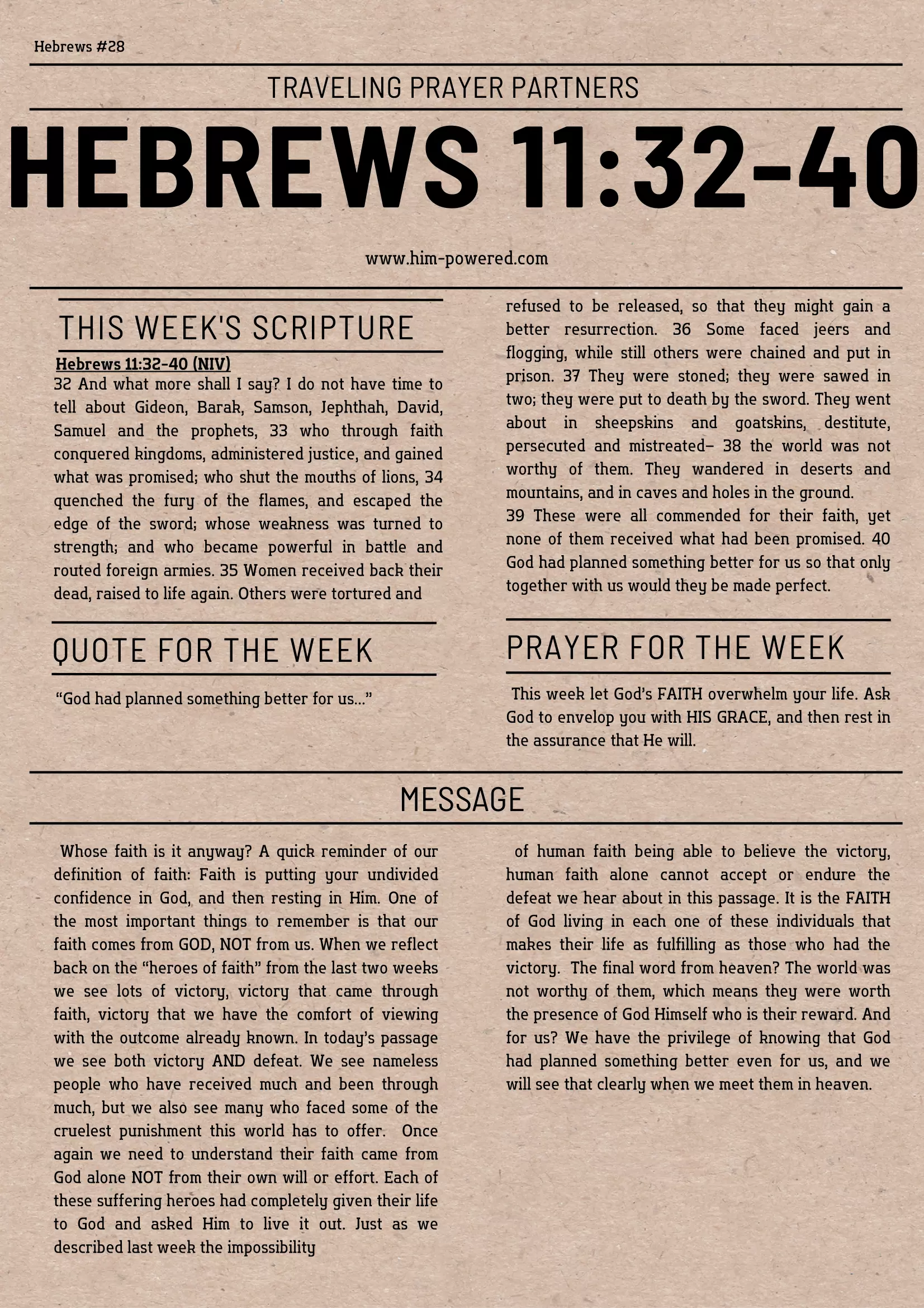 Read more about the article Hebrews 11:32-40