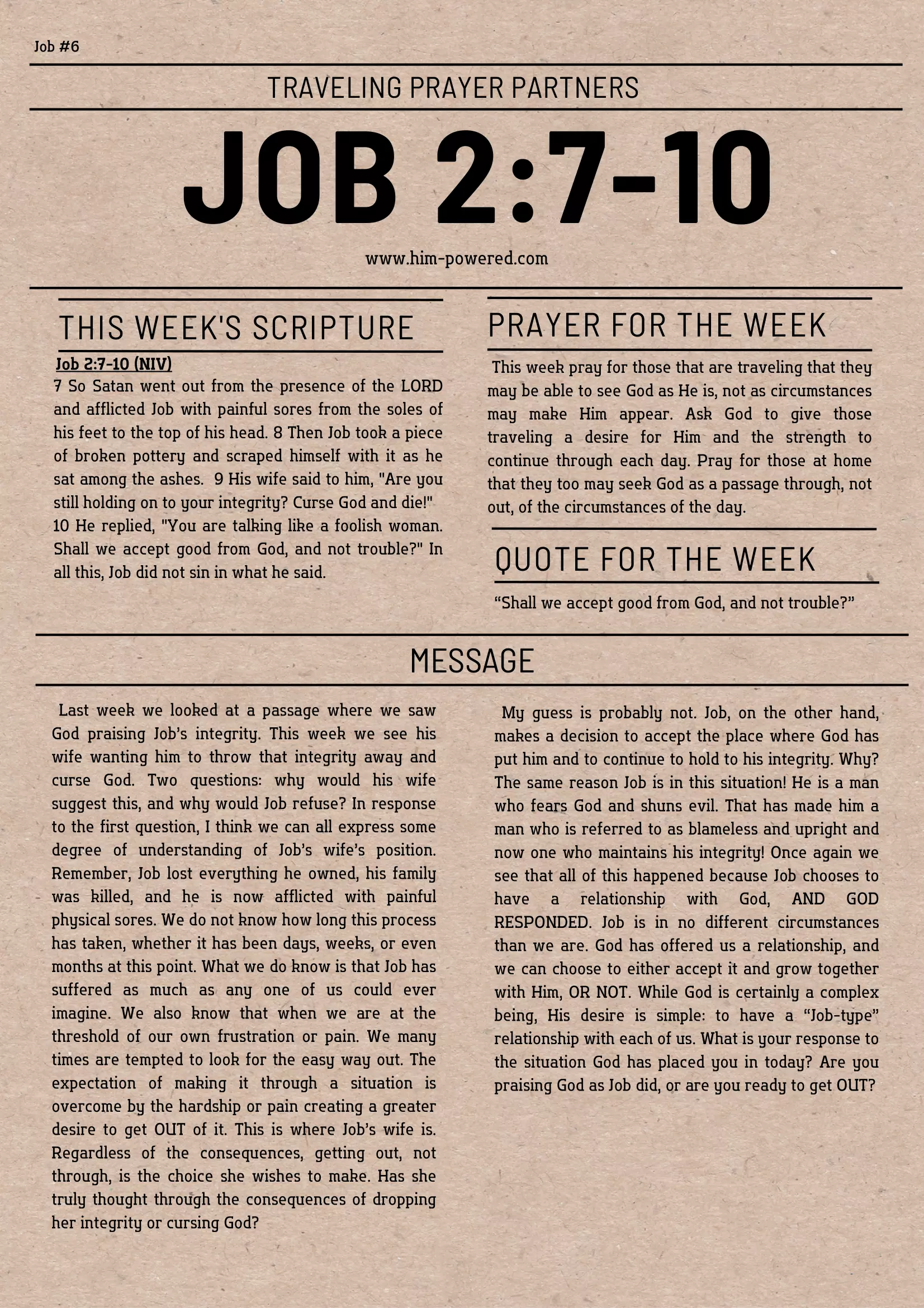 Read more about the article Job 2:7-10