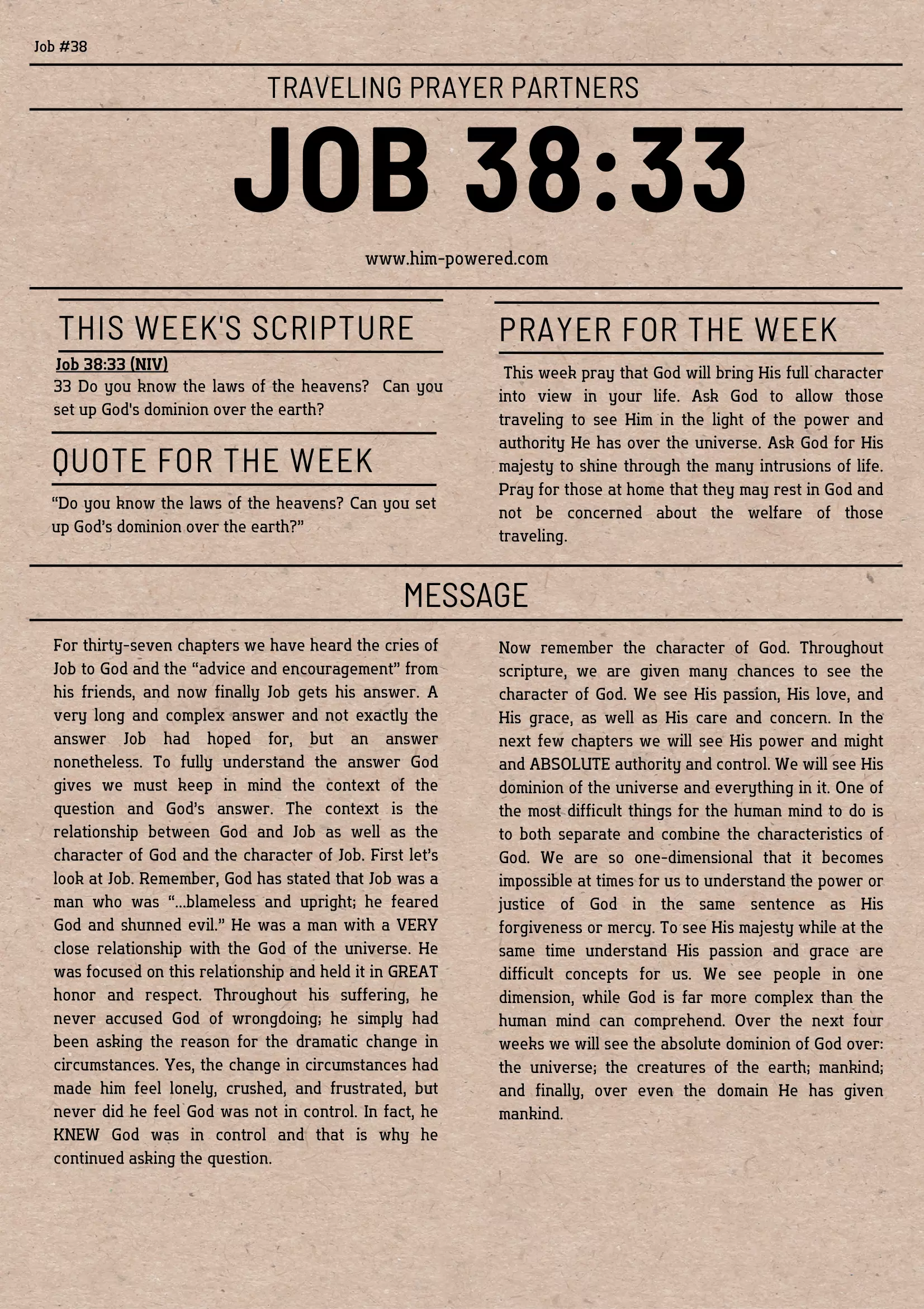 Read more about the article Job 38:33