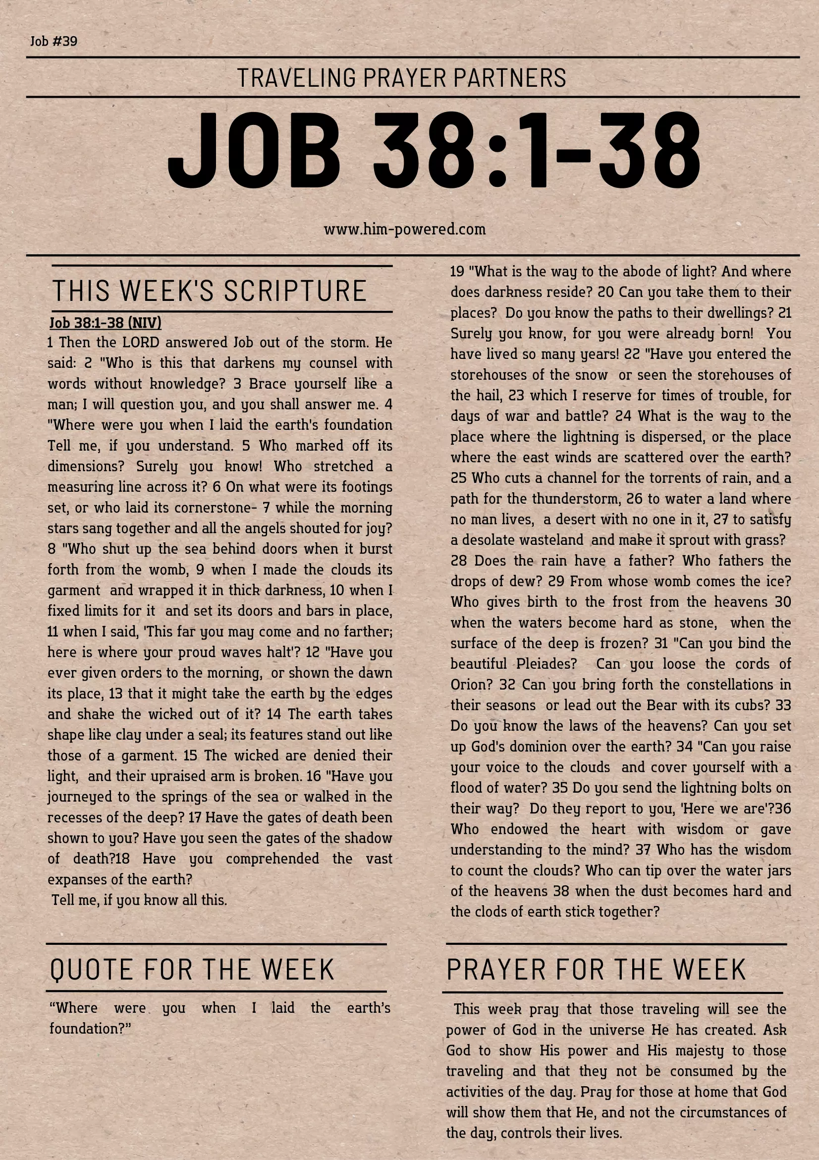 Read more about the article Job 38:1-38