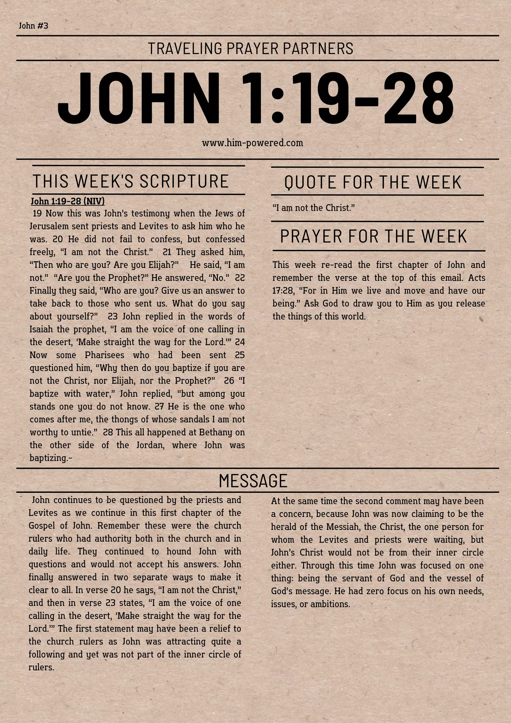 Read more about the article John 1:19-28