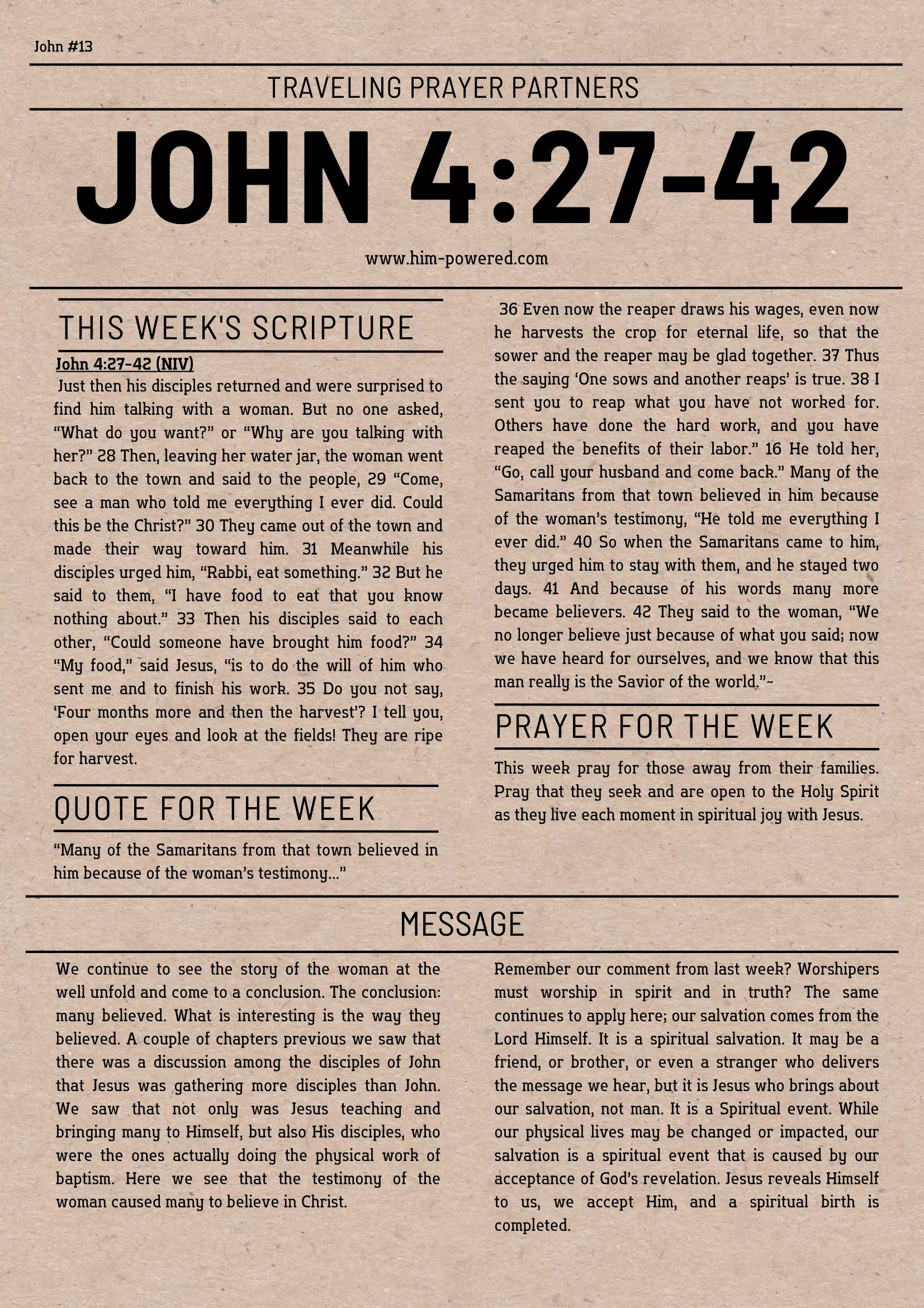 Read more about the article John 4:27-42