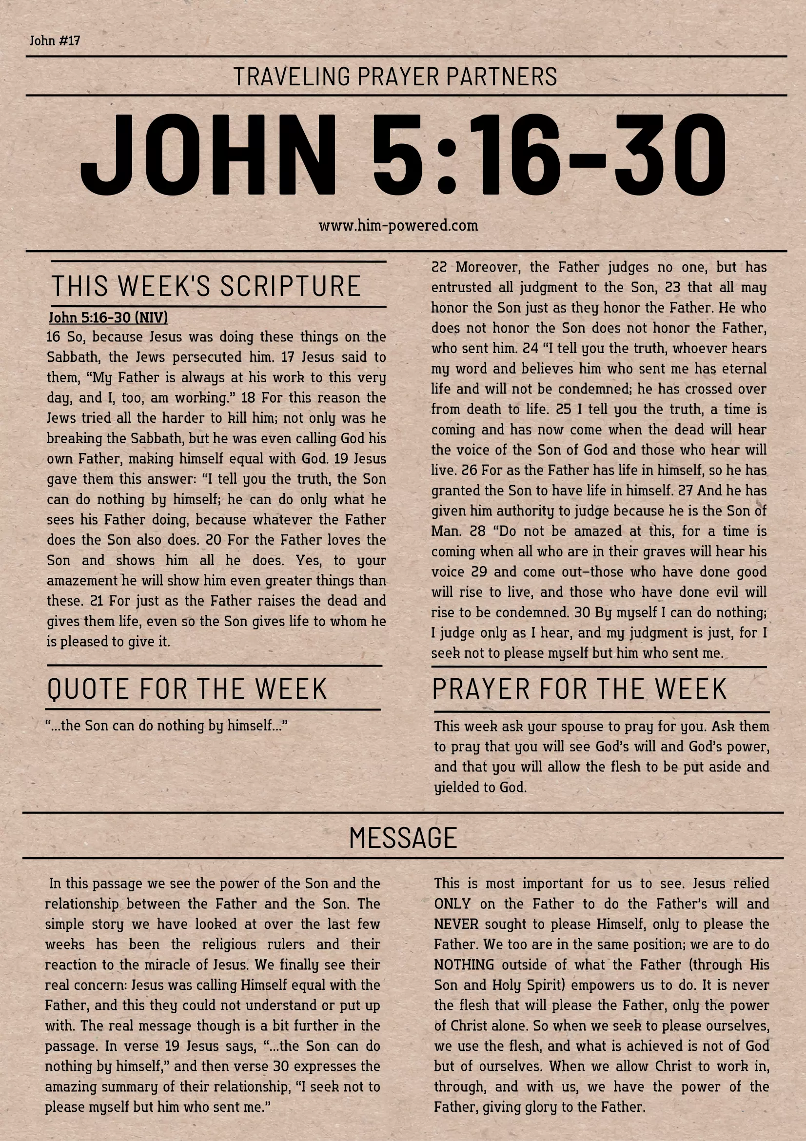 Read more about the article John 5:16-30