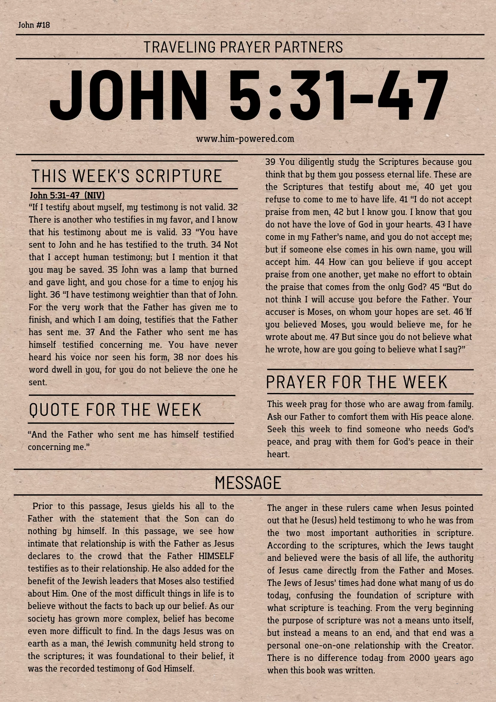 Read more about the article John 5:31-47