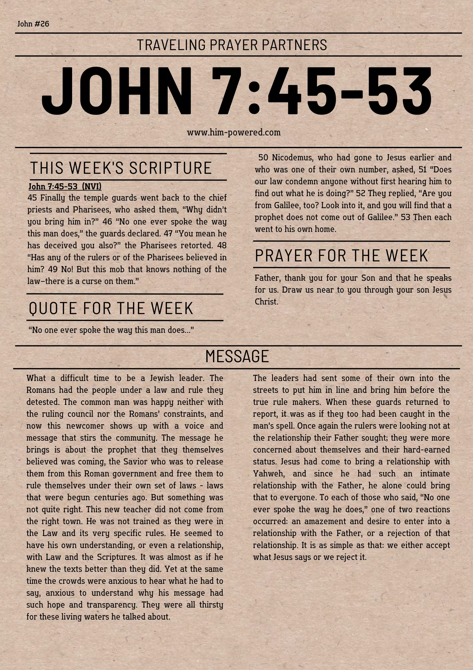 Read more about the article John 7:45-53