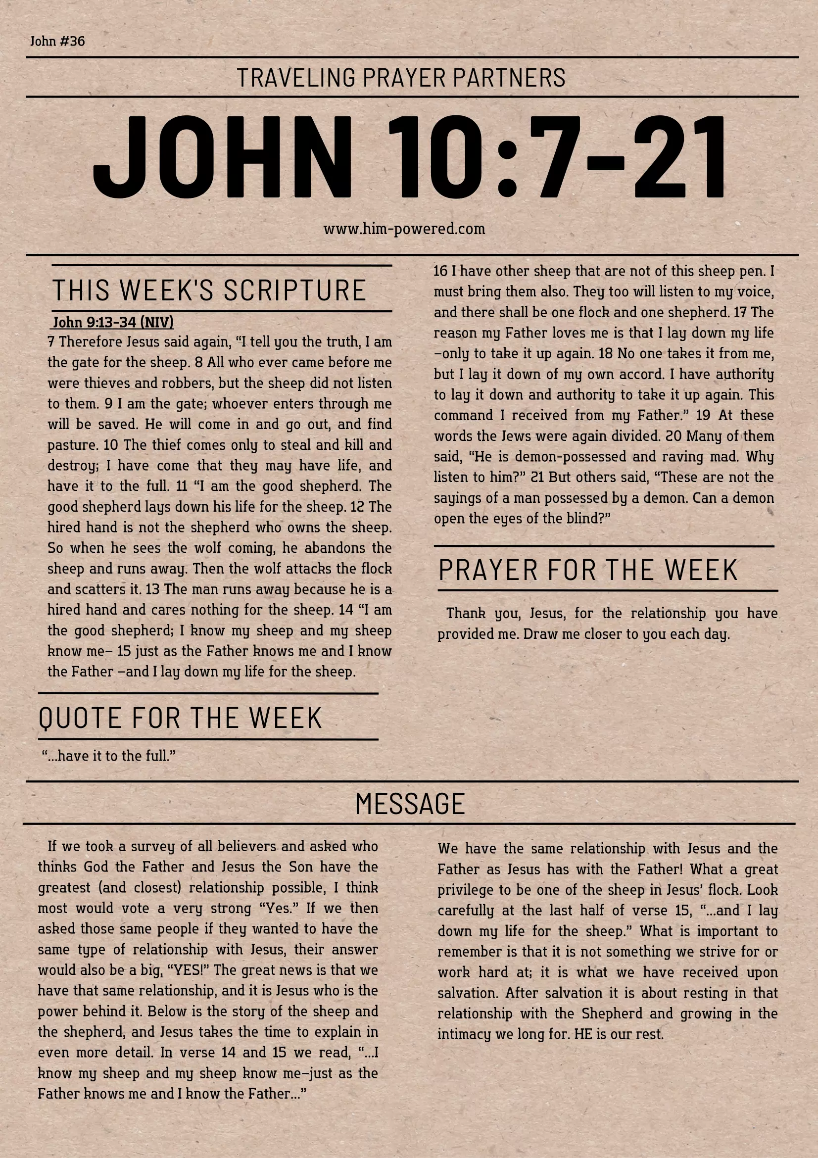 Read more about the article John 10:7-21