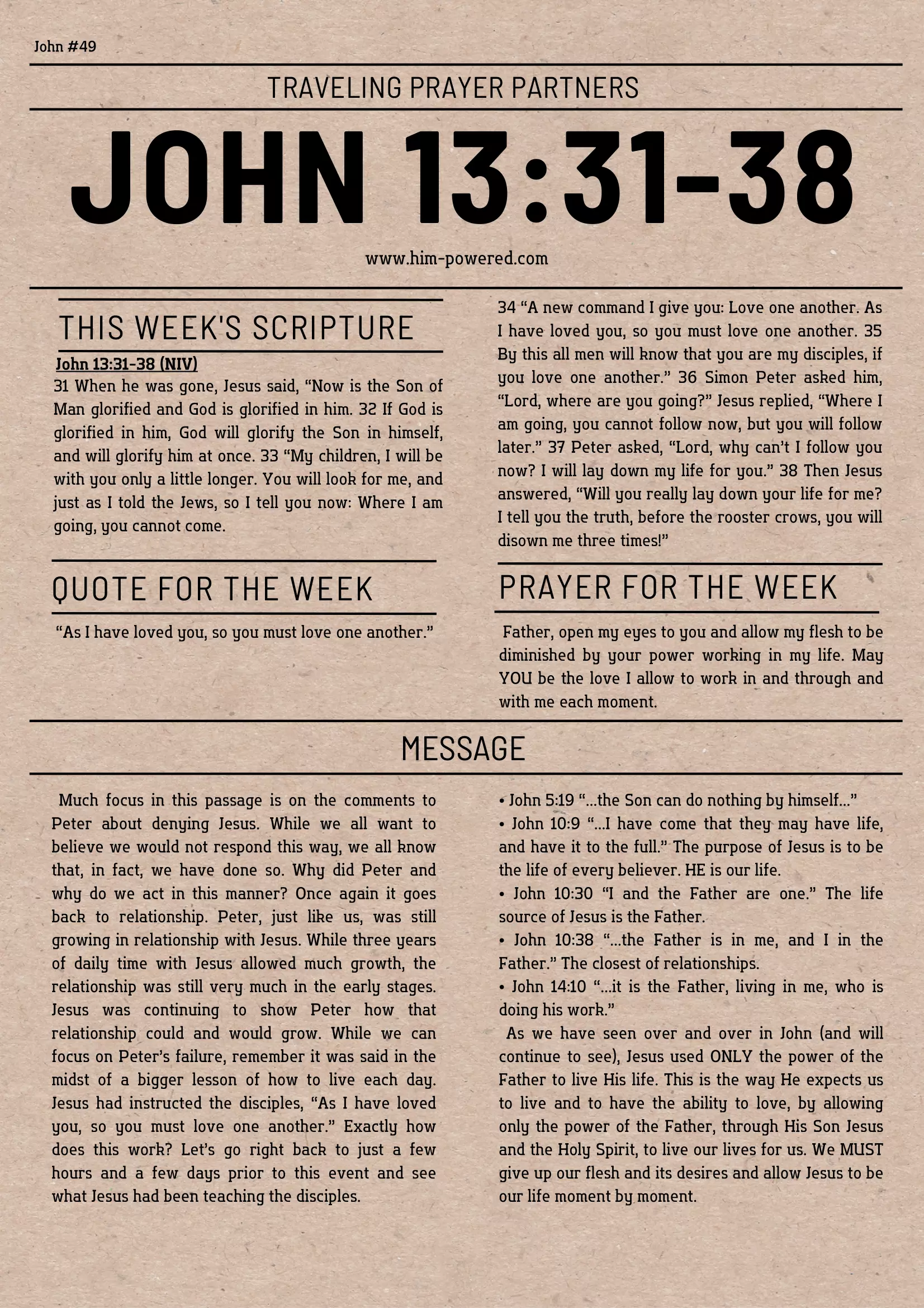 Read more about the article John 13:31-38