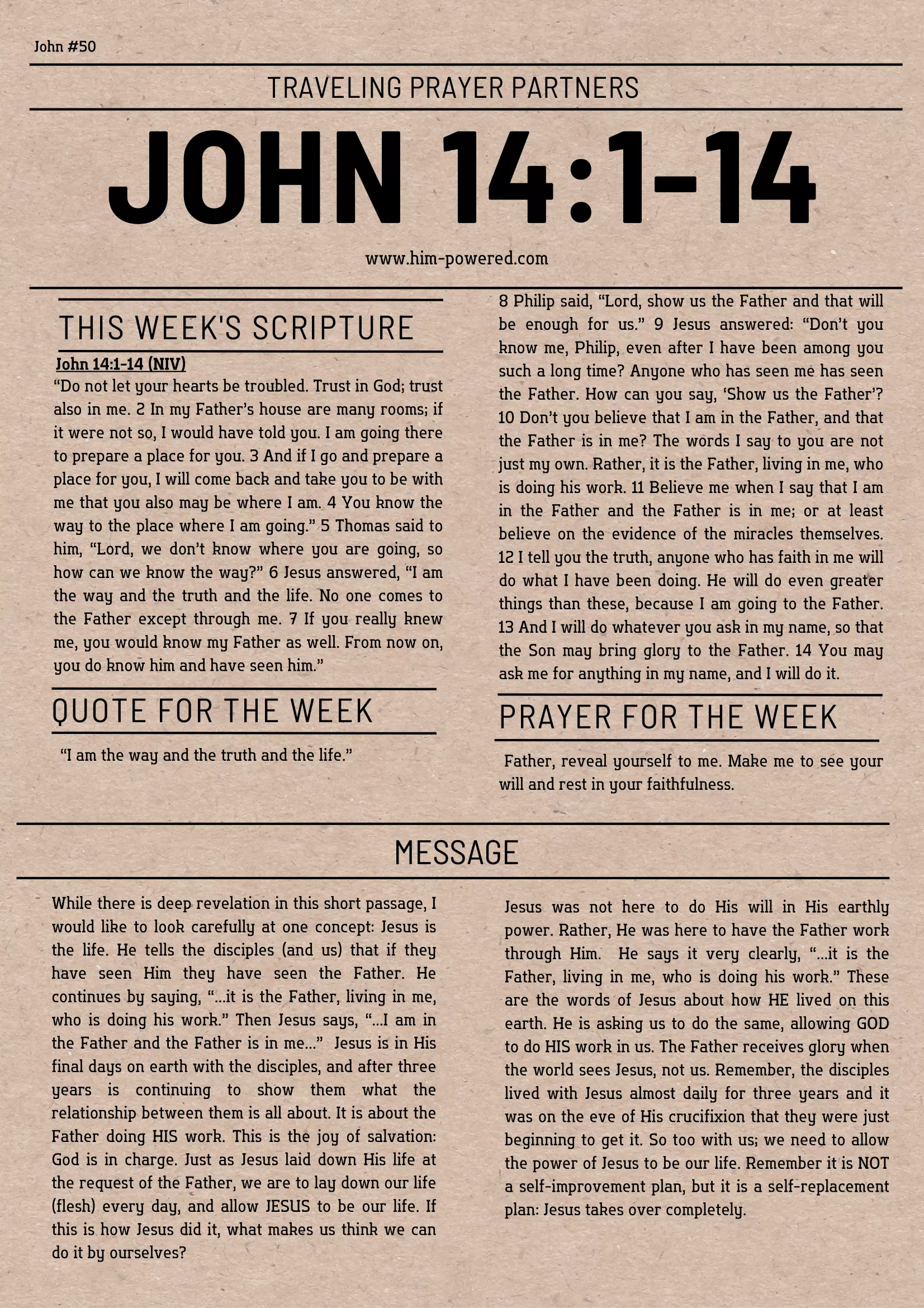 Read more about the article John 14:1-14