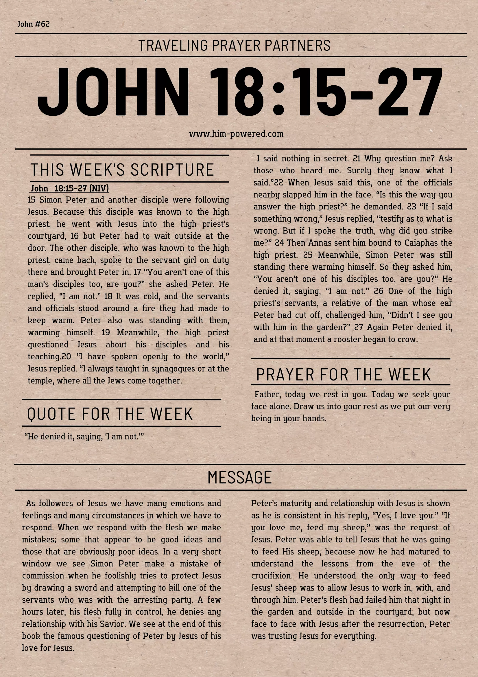 Read more about the article John 18:15-27