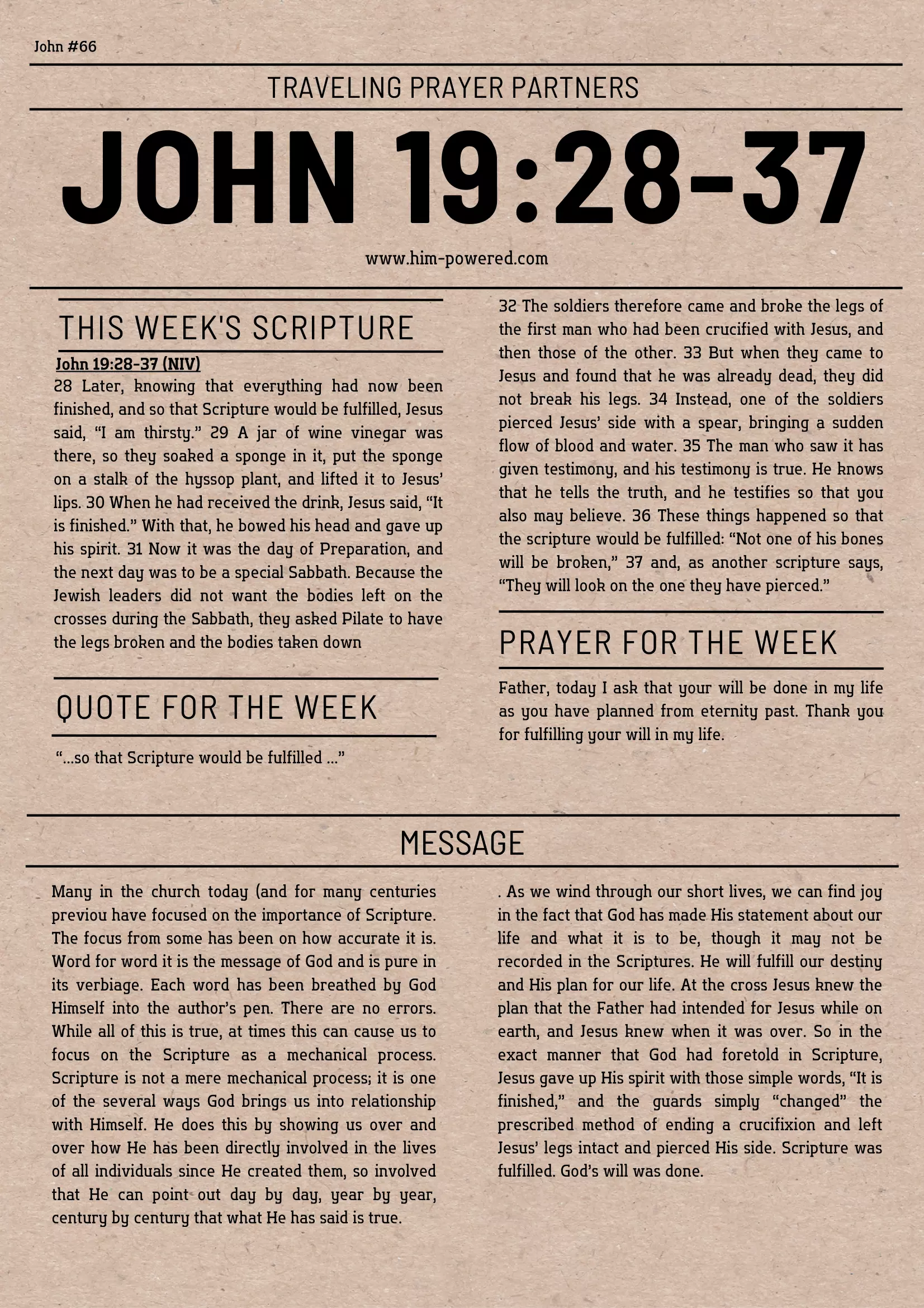 Read more about the article John 19:28-37