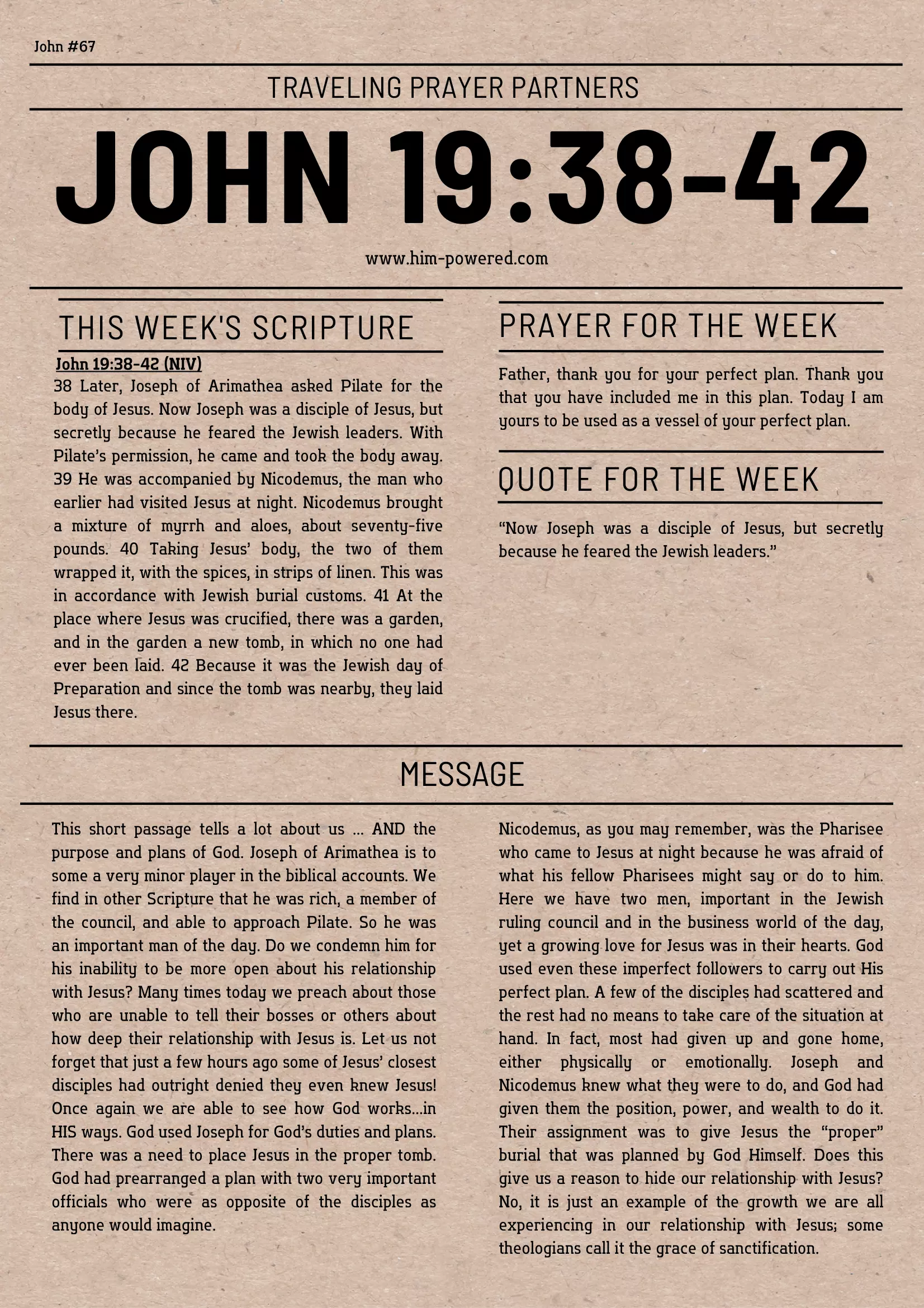 Read more about the article John 19:38-42