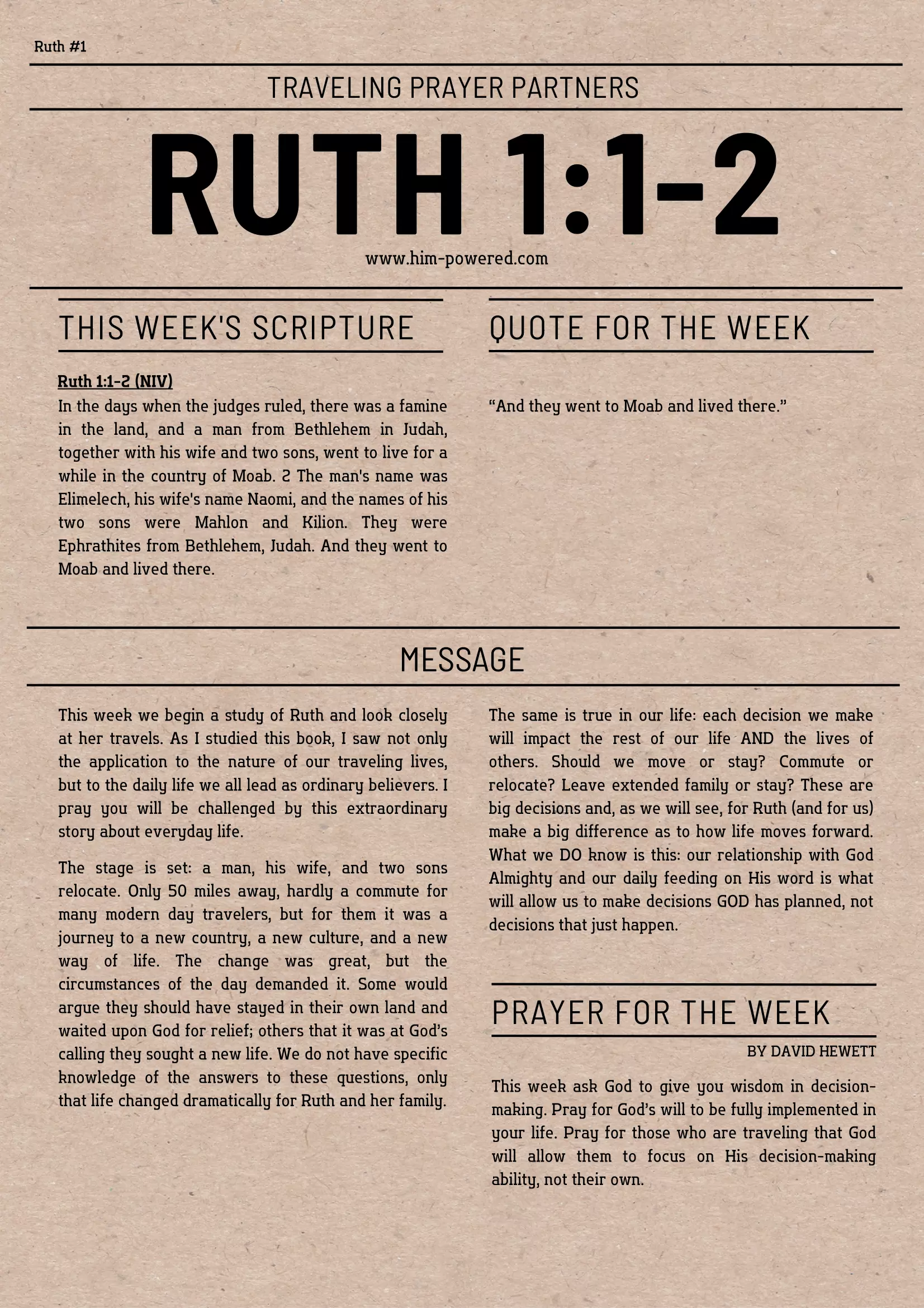 Read more about the article Ruth 1:1-2