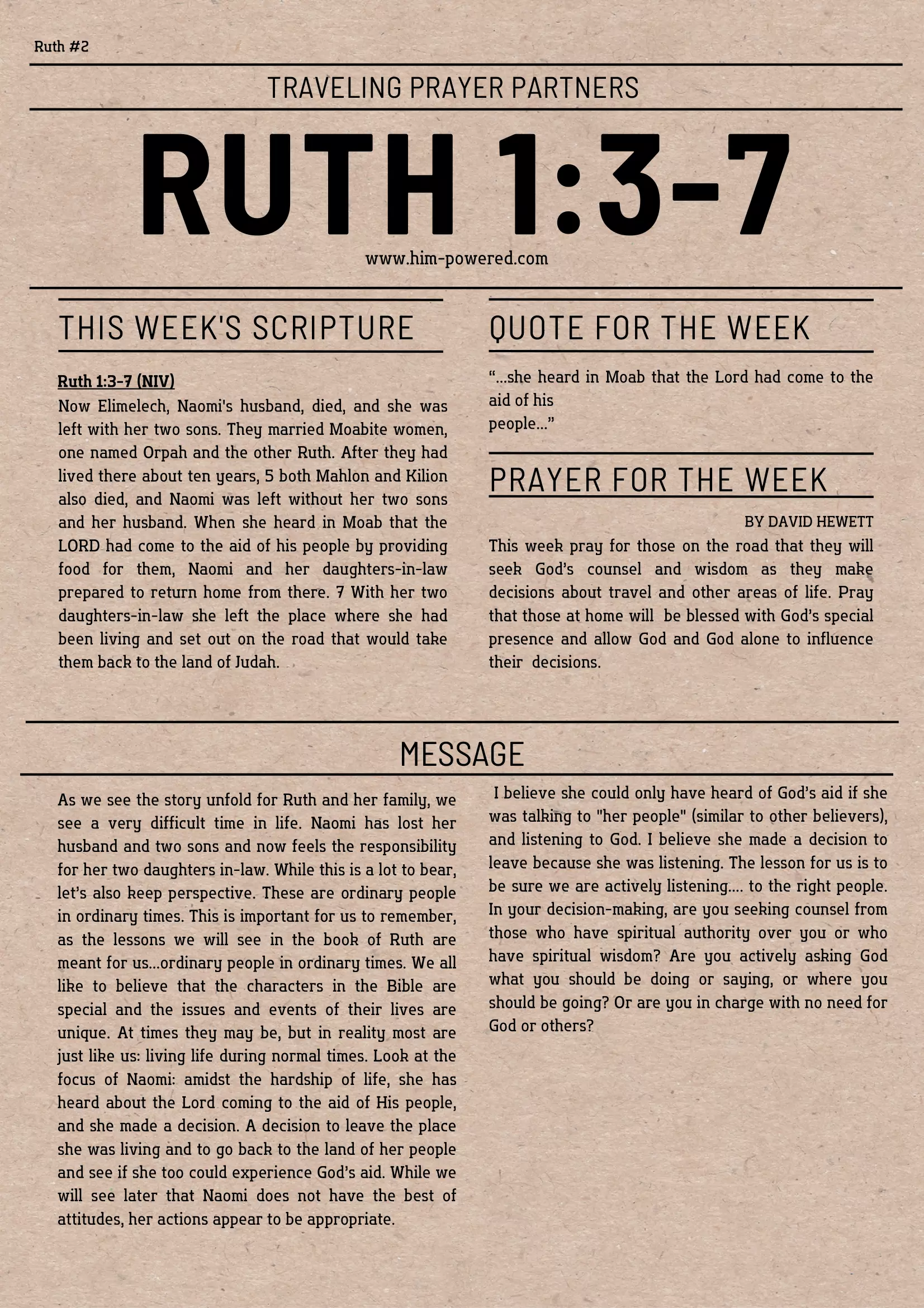 Read more about the article Ruth 1:3-7