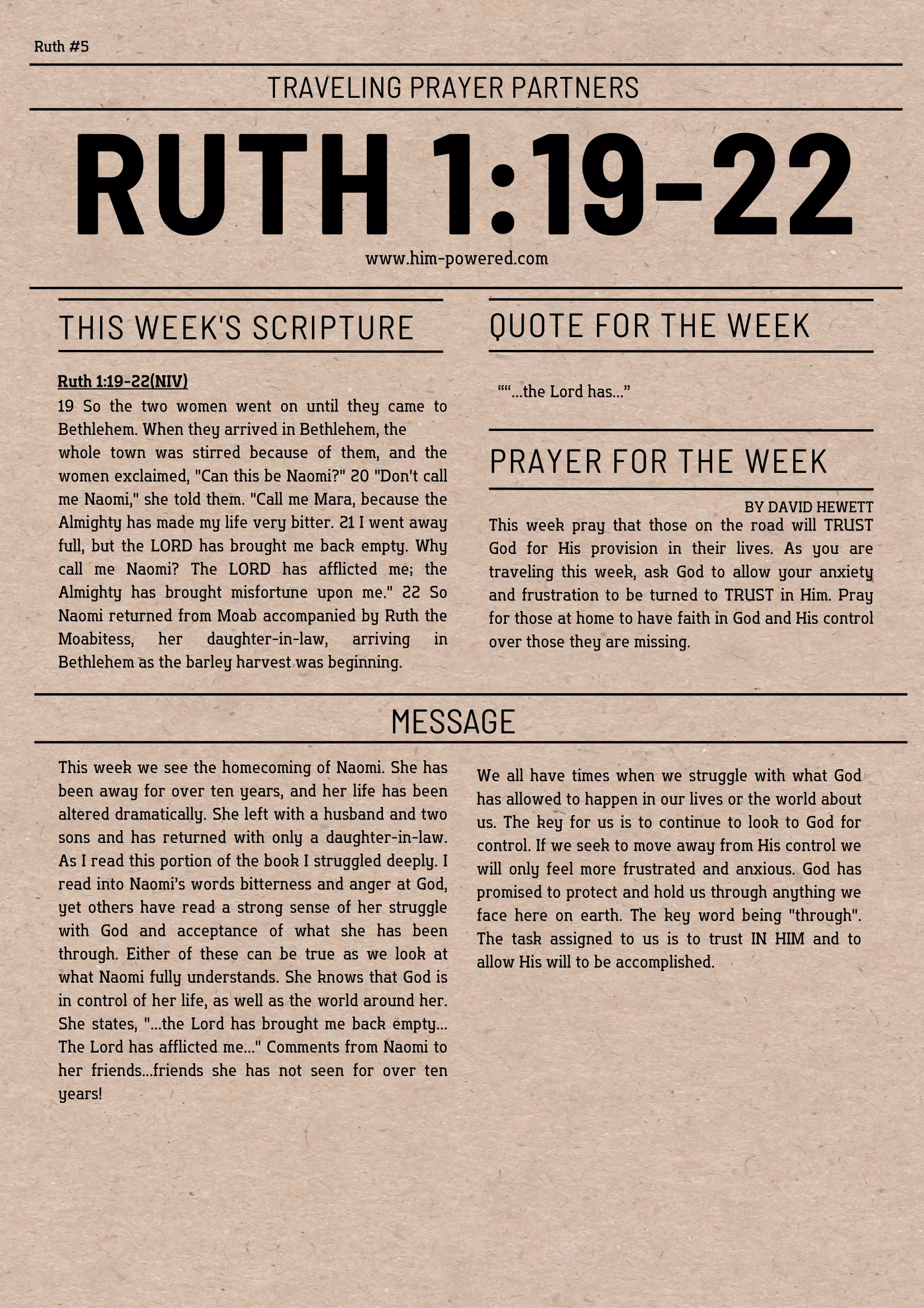 Read more about the article Ruth 1:19-22