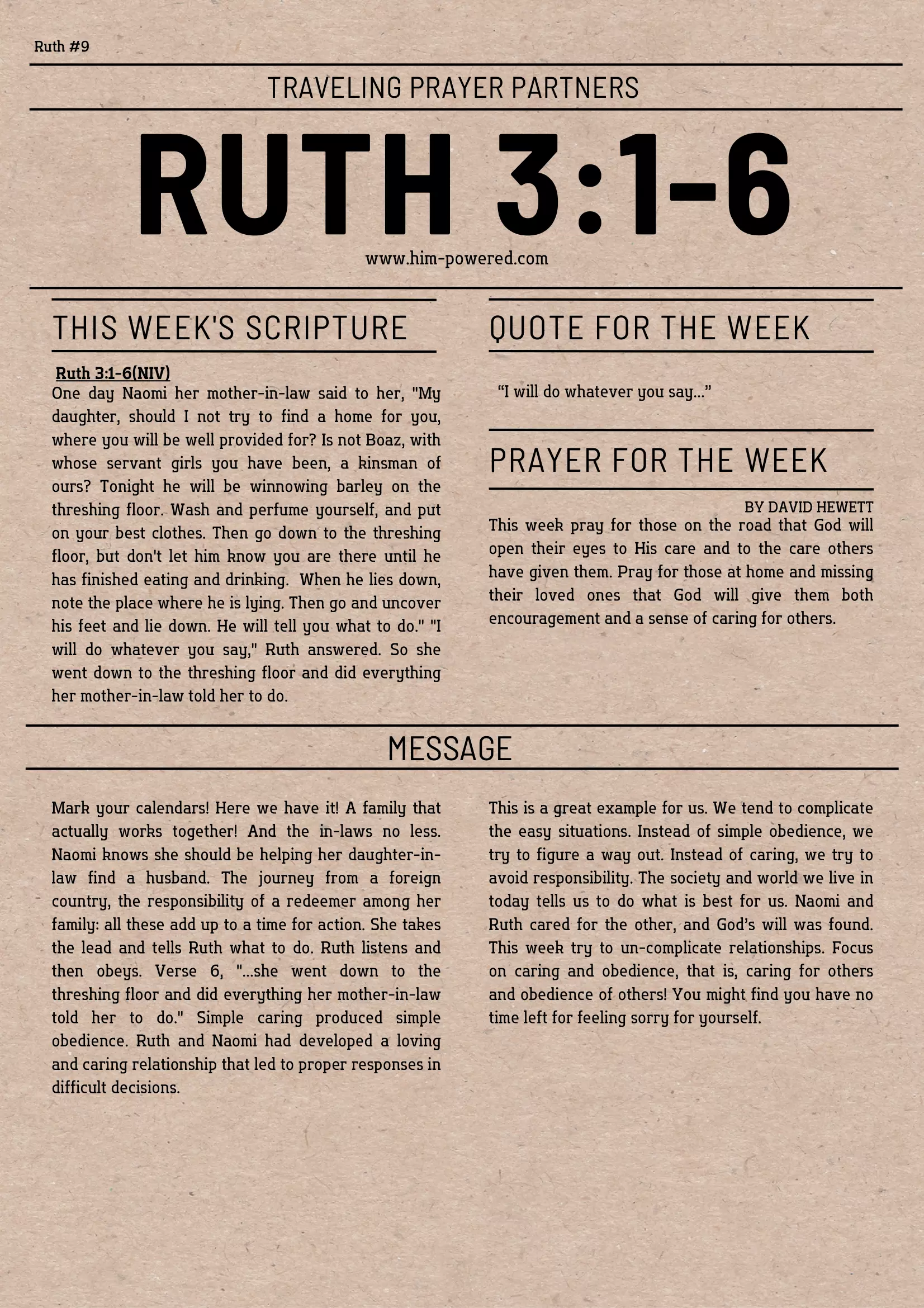 Read more about the article Ruth 3:7-18